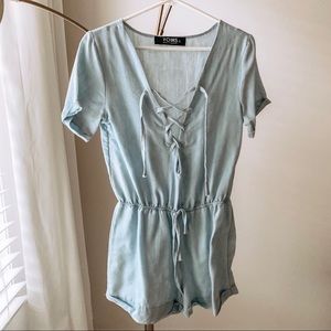 Denim Romper ⚡️⚡️